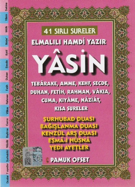 41 Sırlı Sureler Yasin Tebareke Amme Duhan Orta Boy Yas 225