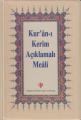 Kuran-ı Kerim Meali (Metinsiz, Plastik Kapak, Hafız Boy), Diyanet Vakfı