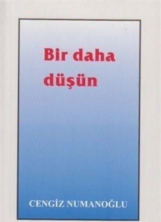 Bir Daha Düşün, Cengiz Numanoğlu, Sahhaflar Kitap Sarayı