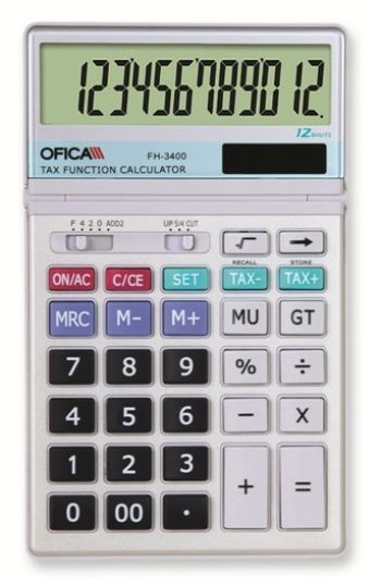 Ofica 3400 Hesap Mak.Masa Tipi 12 Hane FH 3400