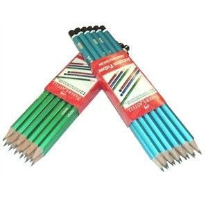 Faber Castell Köşeli Mercanlı Kurşunkalem 12'Li