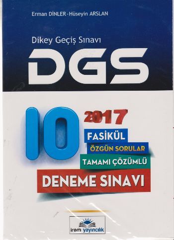 İrem DGS Tamamı Çözümlü 10 Fasikül Deneme Sınavı 2017