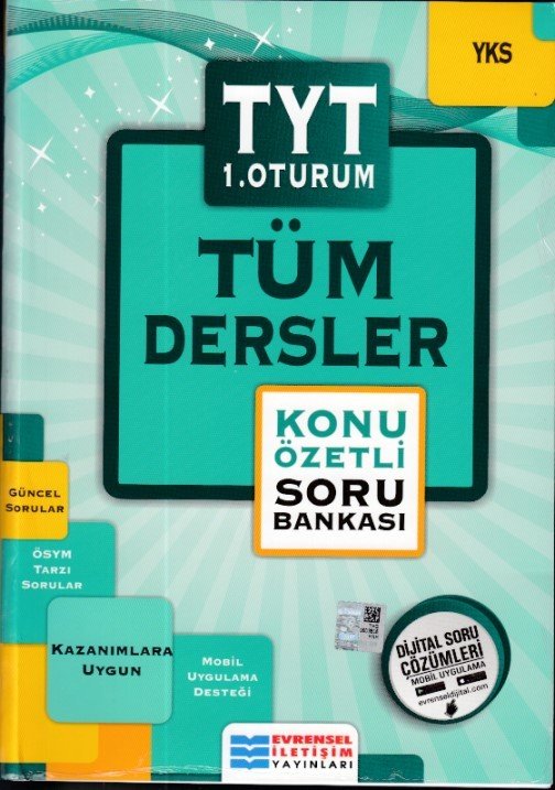 Evrensel YKS TYT 1. Oturum Tüm Dersler Konu Özetli Soru Bankası