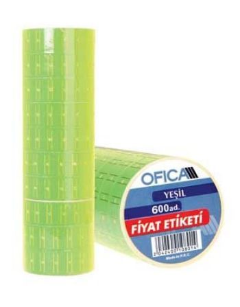 Ofica Fiyat Makinası Etiketi 600lük Yeşil FB 29 (10 lu Paket)