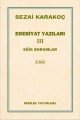 Edebiyat Yazıları 3 Eğik Ehramlar, Sezai Karakoç