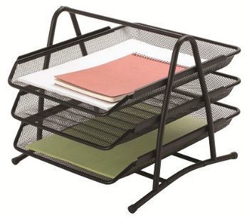 Metal 3lü Evrak Rafı Gümüş FTS 20G