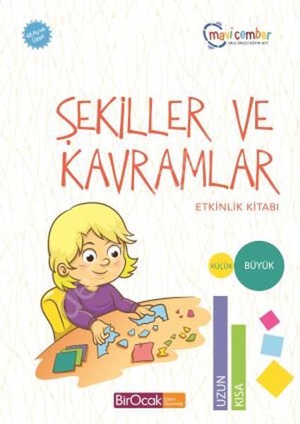 Şekiller ve Kavramlar Etkinlik Kitabı - Mavi Çember (48 Ay ve Üzeri)