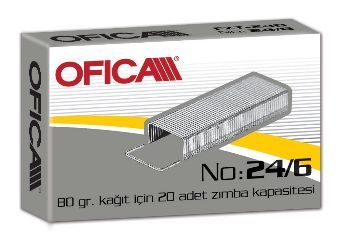 Ofica Zımba Teli No 24 6 BEYAZ 10 Adetlik kutularda FZT 24B