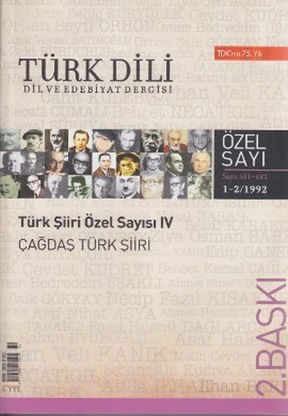 Türk Dili Sayı 481 Türk Şiiri Özel Sayısı 4 Çağdaş Türk Şiiri