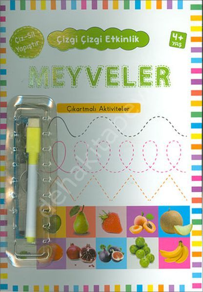 Çizgi Çizgi Etkinlik -Meyveler, Kukla Yayınları