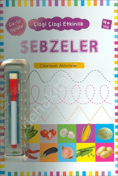 Çizgi Çizgi Etkinlik -Sebzeler, Kukla Yayınları