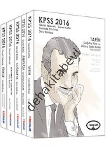 KPSS 2016 Genel Yetenek - Genel Kültür Tamamı Çözümlü Soru Bankası (5 Kitap Set)
