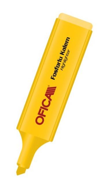 Ofica Fosforlu Kalem Sarı FFK 10S
