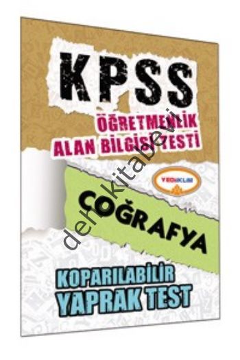 KPSS ÖABT Coğrafya Öğretmenlik Alan Bilgisi Testi Yaprak Test
