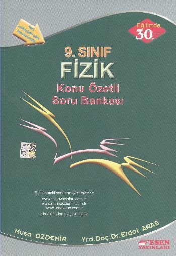 Esen 9. Sınıf Fizik Konu Özetli Soru Bankası