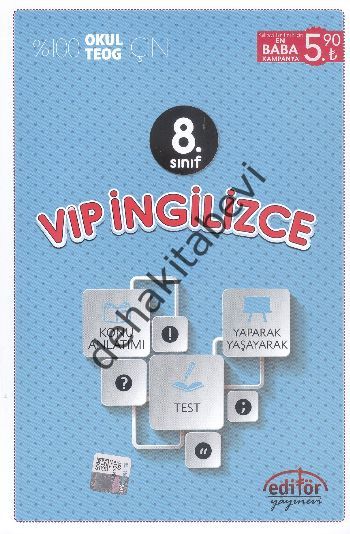 8.SINIF VİP İNGİLİZCE K.A 2016