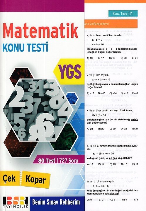 BSR YGS Matematik Çek Kopar Konu Testi