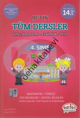 4.SINIF BUTİK TÜM DERSLER K.A 2016