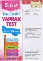 Tüm Dersler Yaprak Test-5.Sınıf, Element