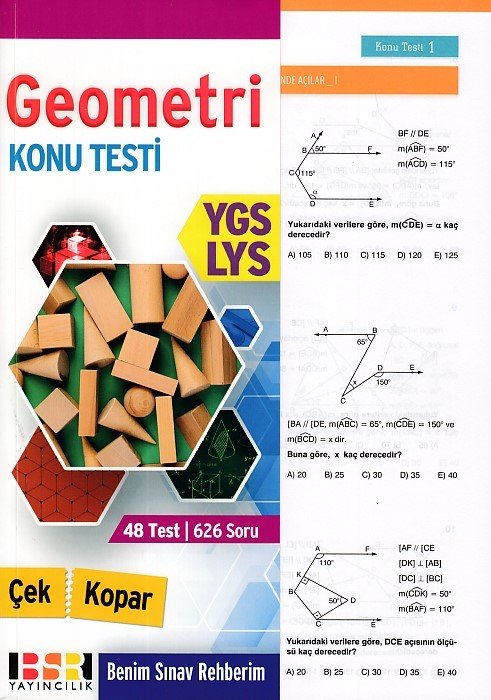 BSR YGS LYS Geometri Çek Kopar Konu Testi