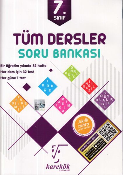 Karekök 7. Sınıf Tüm Dersler Soru Bankası