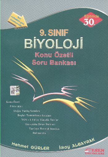 Esen 9. Sınıf Biyoloji Konu Özetli Soru Bankası