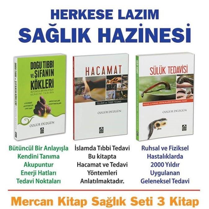 Hacamat, Sülük Tedavisi, Doğu Tıbbı - 3 Kitap Sağlık Seti