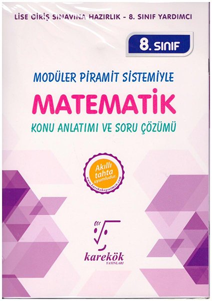Karekök 8. Sınıf Modüler Piramit Sistemiyle Matematik Konu Anlatımı ve Soru Çözümü