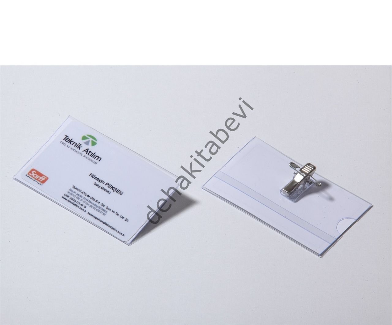 Pvc Kokart İğneli 50 Adet