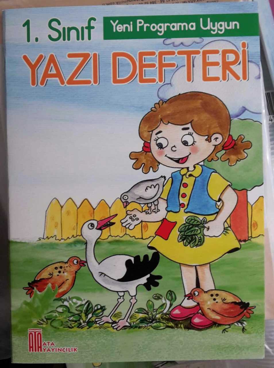 Ata 1. Sınıf Yeni Programa Uygun Güzel Yazı Defteri Büyük Boy