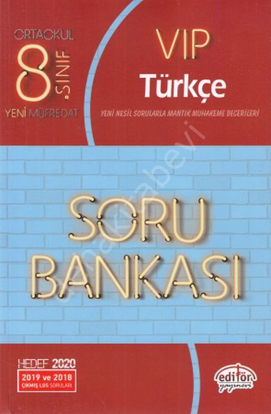 8. Sınıf VIP Türkçe Soru Bankası , Editör Yayınevi