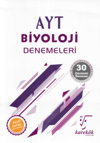 Karekök AYT Biyoloji Denemeleri - 30 Çözümlü Deneme