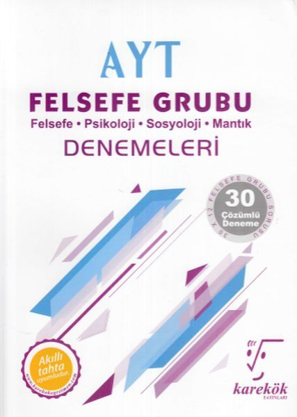 Karekök AYT Felsefe Grubu Denemeleri - 30 Çözümlü Deneme