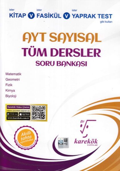 Karekök AYT Sayısal Tüm Dersler Soru Bankası