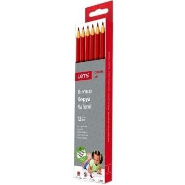 Lets Kırmızı Kopya Kalemi 12 Adet