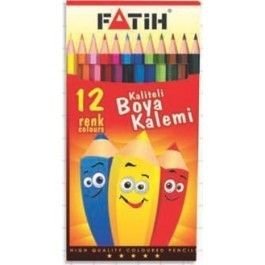 Fatih Kuruboya Kalemi 12 Renk Tam Boy Kuru Boya