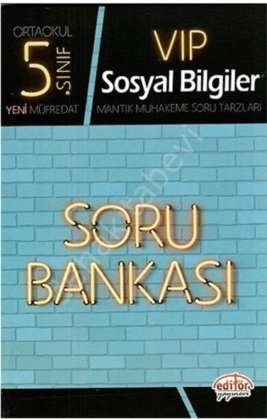 5. Sınıf VIP Sosyal Bilgiler Soru Bankası, Editör Yayınevi