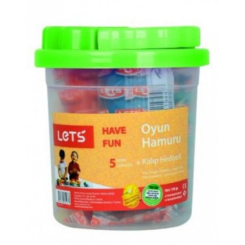 Lets 5 Renk Oyun Hamuru 24*175 gr. L8100