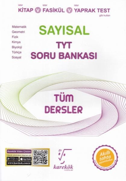 Karekök TYT Sayısal Tüm Dersler Soru Bankası