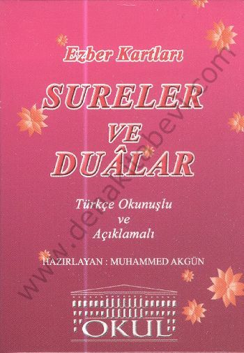 Türkçe Okunuşlu Namaz Sure ve Duaları Ezber Kartları