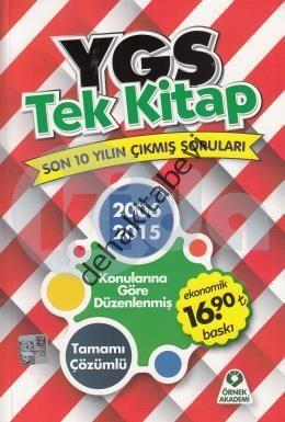 YGS ÇIKMIŞ SORULAR TEK KİTAP 10 YIL 2016