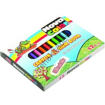 NOVA COLOR 12’Lİ NC-1112 Crayon Mum Boya