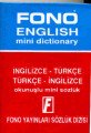 Fono İngilizce Türkçe Türkçe İngilizce Mini Sözlük