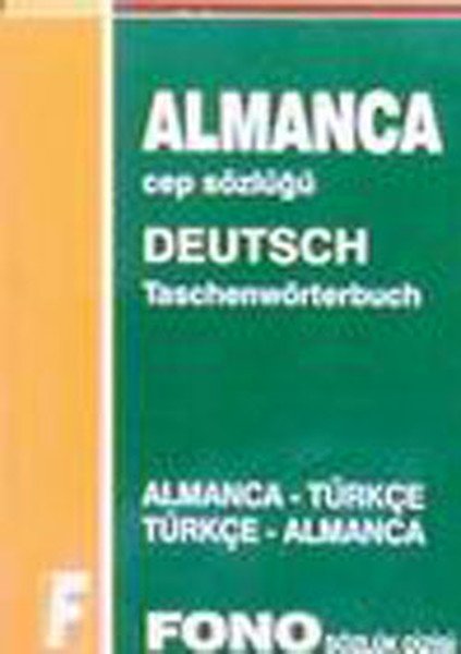 Fono Almanca Cep Sözlüğü Deutsch Taschenwörterbuch Almanca Türkçe Türkçe Almanca
