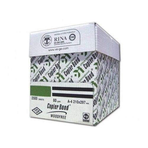 2500 Ad vege copier bond a4 80 gr fotokopi kağıdı 5 top 1 Koli