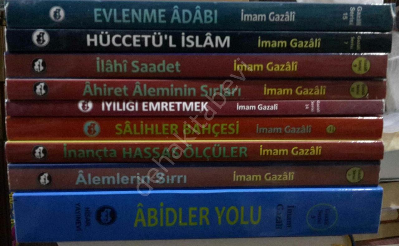 Hisar Yayınevi İmam Gazali Kitap Seti, 9 kitap