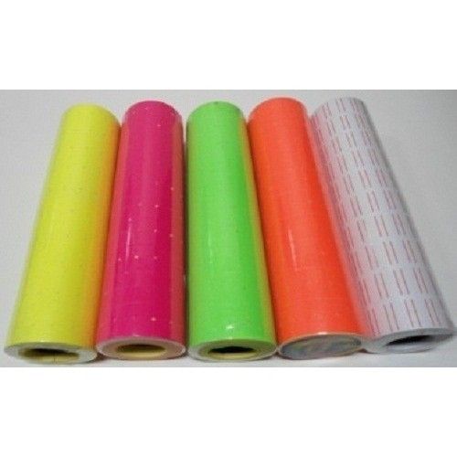 Renkli Fiyat Etiketleme Makinesi Etiketi 10 Rulo PEMBE