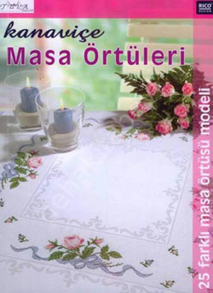 Kanaviçe Masa Örtüleri 1; 25 Farklı Masa Örtüsü Modeli, Tuva Yayıncılık