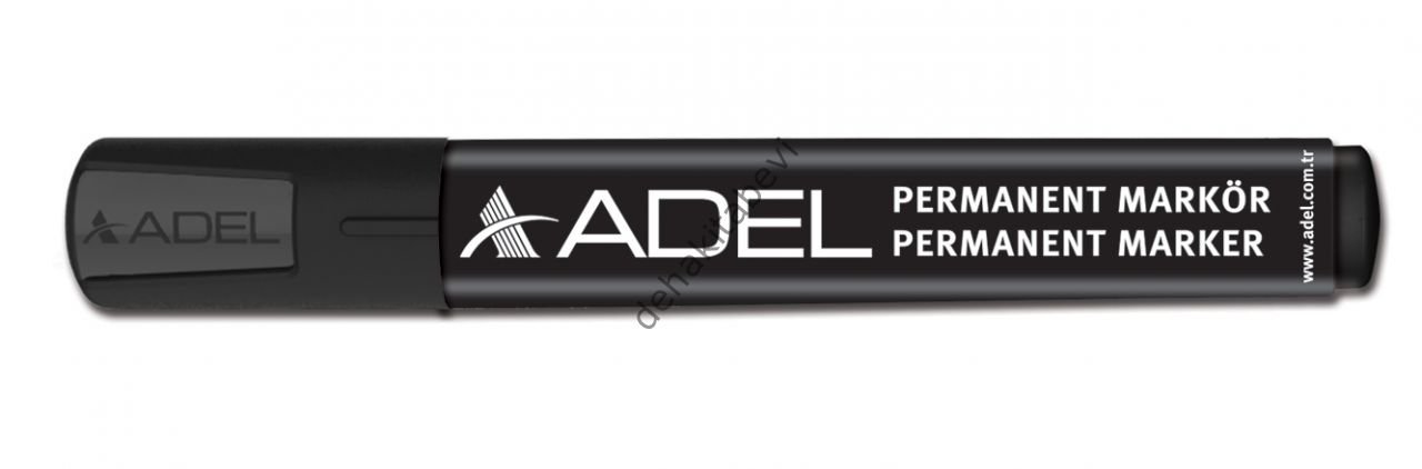 Adel Permanent Markör Yuvarlak Uç 12'li, Siyah