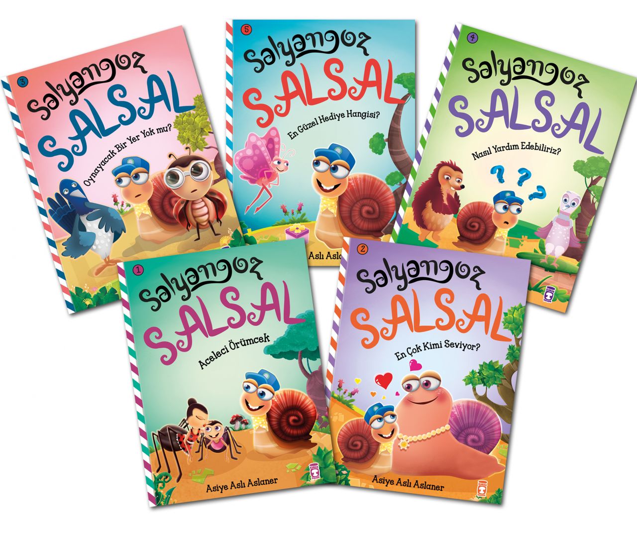 Salyangoz Salsal 1 Set - (5 Kitap)